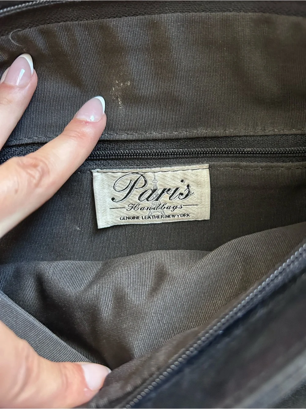 Paris Handbag with Croc-Texture Flap